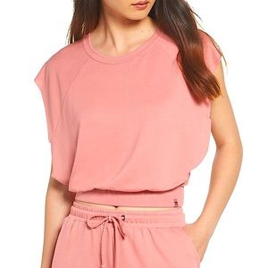 Joe's Jeans Cutoff Sleeve Crop Shirt Terra…